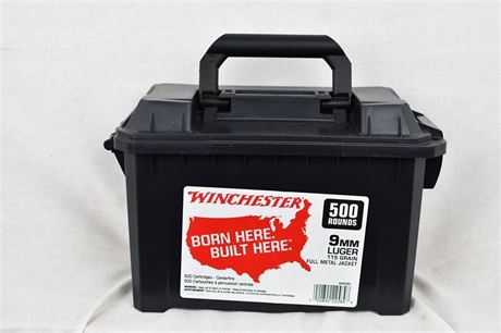 500 RDS 9mm Winchester 115gr With Ammo Can